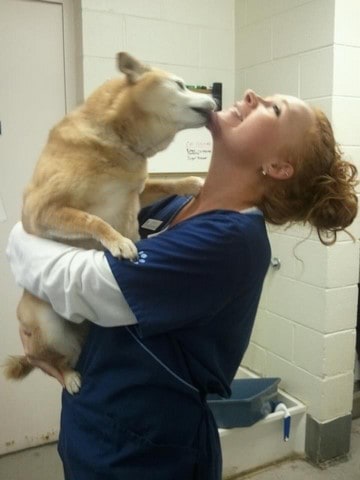 lindsay and dog