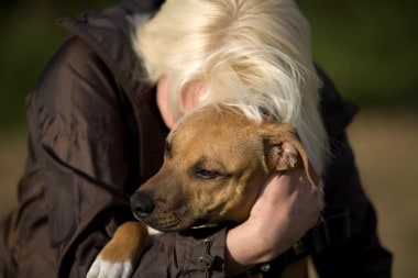 Woman and Beloved Dog